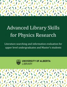 Advanced Library Skills for Physics Research book cover