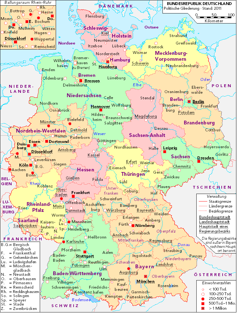 map of Germany