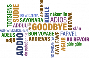 wordmap - Goodbye in many languages