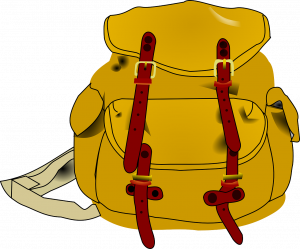 yellow backpack