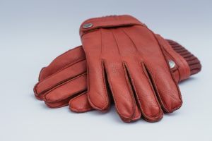 brown gloves