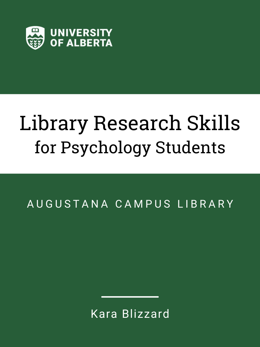 Cover image for Library Research Skills for Psychology Students