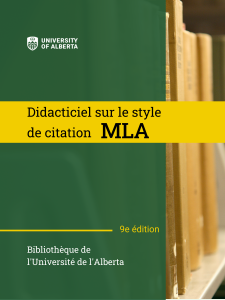 Didacticiel sur le style de citation MLA (9e éd.) book cover