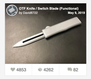 3D Printed Knife