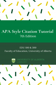 APA Style Citation Tutorial book cover