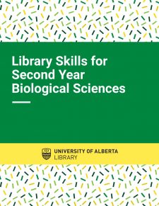Library Skills for 2nd Year Biological Sciences book cover