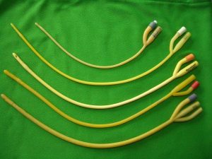 several catheters