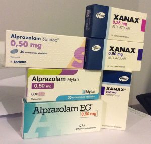 Boxes of Benzodiazepines including Xanax and Alprazolam