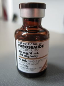 From Wikipedia: " Furosemide preparation, single dose vial for intravenous administration."
