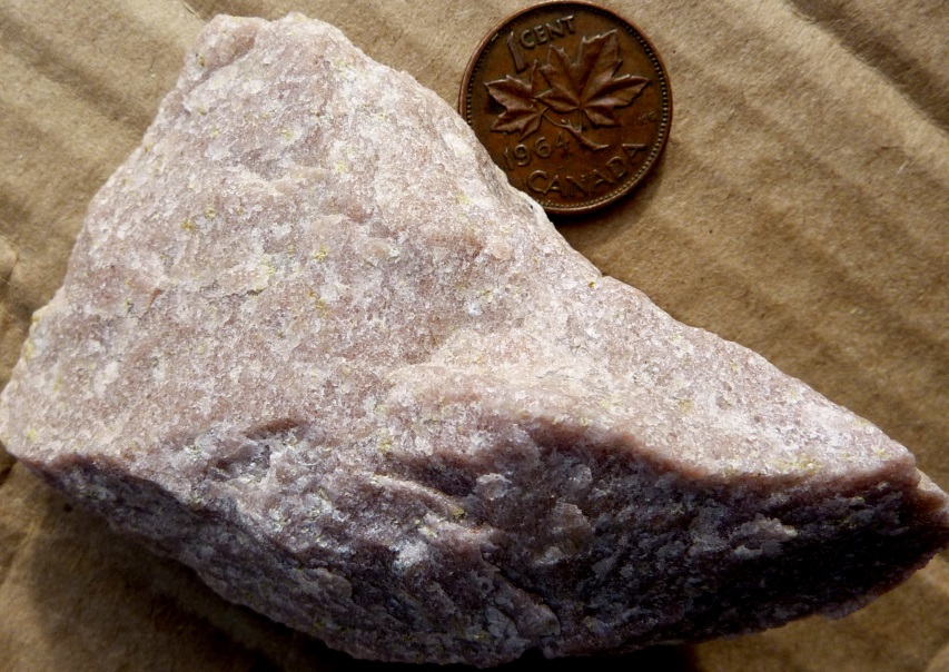 Figure 6.2.8: Quartzite from the Rocky Mountains, found in the Bow River at Cochrane, Alberta.