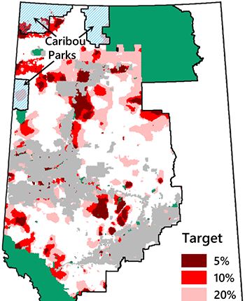 Map of proposed caribou reserves