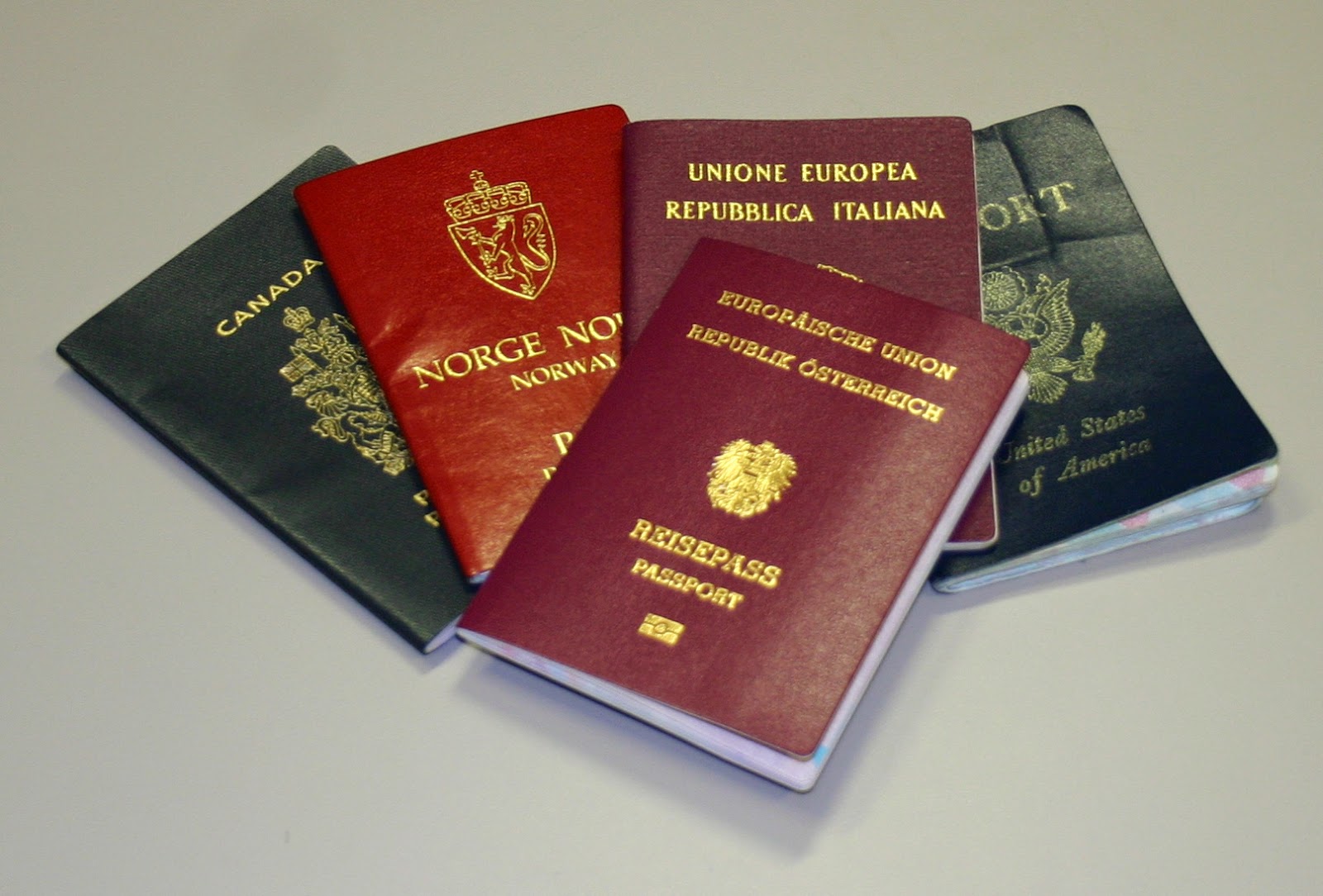 multiple passports from various countries