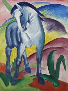 Franz Marc (1880-1916): Blue horse