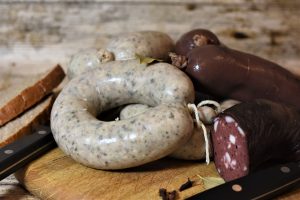 blood sausage and other sausages