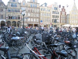 hundreds of bikes