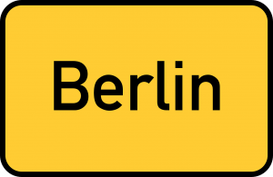 Berlin yellow sign