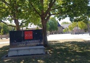 Gutenberg University - picture of the sign